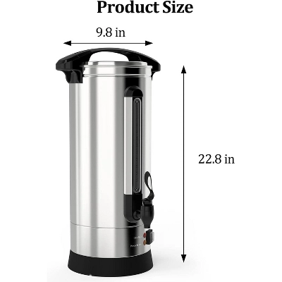 Acekool Commercial Coffee Maker, Double Wall Stainless Steel Hot Beverage Urn, Fast Brewing, Automatic Temperature, Large Capacity 2 Acekool Commercial Coffee Maker, Double Wall Stainless Steel Hot Beverage Urn, Fast Brewing, Automatic Temperature, Large Capacity - Image 2