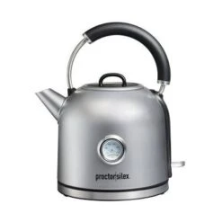 Proctor Silex 1.7 Lt Electric Dome Kettle - 41035: Stainless Steel Water Boiler & Heater, 1500W, Hand Wash, Silver -Kitchen Appliances GUEST 64de2cfb c23d 4033 bd72 6d0829302056