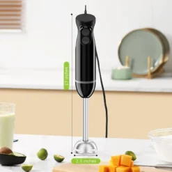 Bonsenkitchen Hand Blender, 2-Speed Immersion Blender With Stainless Steel Blades For Soup, Smoothies, Puree, Baby Food, Portable Stick Mixer 14 Bonsenkitchen Hand Blender, 2-Speed Immersion Blender With Stainless Steel Blades For Soup, Smoothies, Puree, Baby Food, Portable Stick Mixer -Kitchen Appliances GUEST 65659ad7 7873 4e98 b07f b9f305ad358a