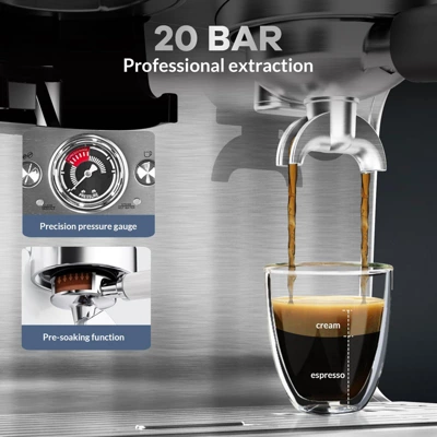Espresso Machines With Grinder, Professional Automatic Espresso Maker With Milk Frother 1 Espresso Machines With Grinder, Professional Automatic Espresso Maker With Milk Frother