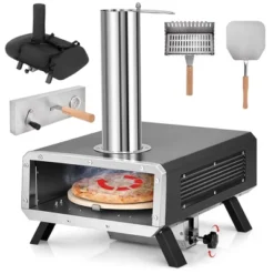 Costway Outdoor Pizza Oven Wood Pellet Pizza Stove With 12" Round Rotatable Pizza Stone 19 Costway Outdoor Pizza Oven Wood Pellet Pizza Stove With 12" Round Rotatable Pizza Stone -Kitchen Appliances GUEST 65e8d18c 943d 49d5 9a98 538da9fe7232
