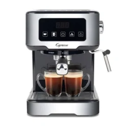 Capresso Cafe TS Espresso Machine: 15-Bar Pressure, Milk Frother, Grinder, 2-Cup Capacity, Automatic Shut-Off, Black -Kitchen Appliances GUEST 668b1998 f8f5 4334 b851 e060089ba6df