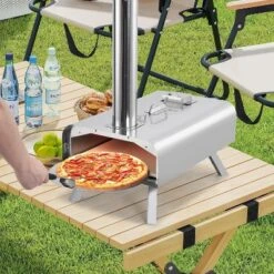 Portable Outdoor Pizza Oven,Wood Pellet Pizza Ovens With Pizza Stone,Pizza Peel, Thermometer And Carry Bag -Kitchen Appliances GUEST 680c8c9d cb07 4975 92ed 3442b1802171