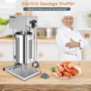 ROVSUN 15.4LBS/10L Electric Sausage Stuffer,Adjustable Speed Stainless Steel Sausage Maker For Home & Commercial