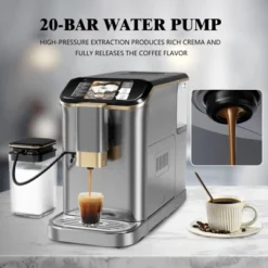 Super Automatic Espresso Machine 20 Bar High Pressure For Latte Espresso And Cappuccino, Stainless Steel Conical Burr Grinder -Kitchen Appliances GUEST 68c7a20d e719 4d91 a295 2c8f01cb6ac6