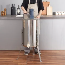 VEVOR Electric Honey Extractor, 2/4 Frames Honey Spinner Extractor, Stainless Steel Beekeeping Extraction, Apiary Centrifuge Equipment