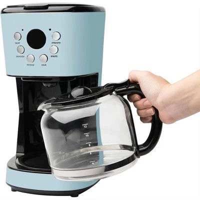 Haden Coffee Machine, 12 Cup Drip Coffee Maker Bundled With Heritage 1.7 Liter Stainless Steel Electric Kettle, Turquoise & Chrome 5 Haden Coffee Machine, 12 Cup Drip Coffee Maker Bundled With Heritage 1.7 Liter Stainless Steel Electric Kettle, Turquoise & Chrome - Image 5