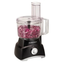 Hamilton Beach 8 Cup Food Processor - Black 70740: 450W, 2 Speeds, Pulse, Large Feed Tube, Reversible Disc, Dishwasher-Safe -Kitchen Appliances GUEST 6a1893b6 4eda 4b5e a3eb 6a784974a26c