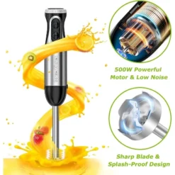 Bonsenkitchen Immersion Blender, 20 Variable Speeds & Turbo, 4-In-1 Stainless Steel Handheld Blender Stick Mixer With Egg Whisk, Beaker & Chopper Bowl -Kitchen Appliances GUEST 6a3da591 d5d9 42ed b738 50df78852a25