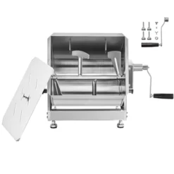 VEVOR Manual Meat Mixer, 60L Tilt Tank Meat Processing Equipment(Mixing Max 60LBS For Meat),Stainless Steel Meat Mixer, Sausage Mixer Machine,Silver -Kitchen Appliances GUEST 6b6f283f 28cb 4f2d 9122 b7285908ceb4 1