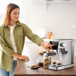 1350W 20 Bar Espresso Machines, Coffee Maker With Automatic Milk Frothing System, Steam Wand & Cup Warmer, LED Touchscreen, 41 OZ/1.2L Remove Tank -Kitchen Appliances GUEST 6bbf0ddc a73d 48da b1cd c96aa807ab40