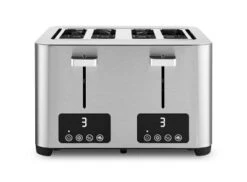 Salton 4 Slice Extra Wide Slot Bread Toaster With 3 Functions Digital Display, 6 Browning Settings And Removable Crumb Tray (ET2084)