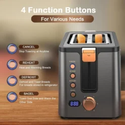 Mecity 2 Slice Toaster With Timer, Long Slots, 800W 14 Mecity 2 Slice Toaster With Timer, Long Slots, 800W -Kitchen Appliances GUEST 6d56a4fc 4452 483c b1d3 a0a30e166aba