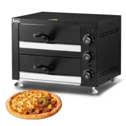 Winado 17.9 In. 2200W Electric Countertop Double Deck Pizza Oven