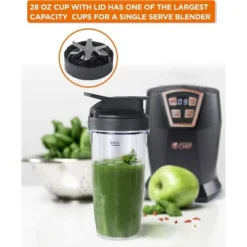 COMMERCIAL CHEF Personal Blender With 3 Modes, 6 Stainless Steel Blades, LED Display -Kitchen Appliances GUEST 6eee3b0e 5d9d 4782 ae41 9f412cd9ec8a