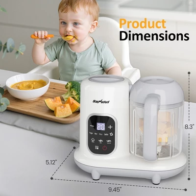 Heynemo Baby Food Maker, All-in-one Baby Food Processor With Steam, Heating, Unfreeze, Blender, Electric Blender And Food Processor Combo, Self Clean 8 Heynemo Baby Food Maker, All-in-one Baby Food Processor With Steam, Heating, Unfreeze, Blender, Electric Blender And Food Processor Combo, Self Clean - Image 8
