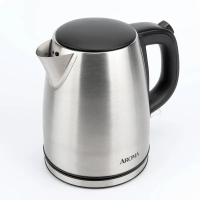 Aroma 1L Electric Water Kettle - Stainless Steel: Tea Kettle, Water Heater, Overheat Protection, 360° Rotating Base 2 Aroma 1L Electric Water Kettle - Stainless Steel: Tea Kettle, Water Heater, Overheat Protection, 360° Rotating Base - Image 2