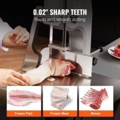 VEVOR Band Saw Blade, 83.5x0.63x0.02 Inch, 5 PCS/Pack Meat Bandsaw Blades For Replacement, Carbon Steel Blade, Silver -Kitchen Appliances GUEST 71cb03d6 9b05 47ae ae75 256f4152cf0c