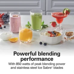 Hamilton Beach Smoothie Smart Electronic Blender 40 Oz. Glass Jar Auto Smoothie Program 56208: 850W, 3 Speeds, Dishwasher-Safe -Kitchen Appliances GUEST 72354ab4 cdfc 47ea 989d f3392702bb8e