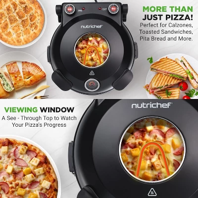 NutriChef Countertop Electric Pizza Maker With Dual Temperature Controls 5 NutriChef Countertop Electric Pizza Maker With Dual Temperature Controls - Image 5