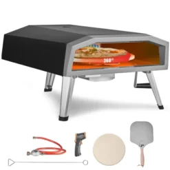 VEVOR Outdoor Pizza Oven, 16-inch, Gas Fired Pizza Maker, Portable Outside Stainless Steel Pizza Grill With 360° Rotatable Pizza Stone 15 VEVOR Outdoor Pizza Oven, 16-inch, Gas Fired Pizza Maker, Portable Outside Stainless Steel Pizza Grill With 360° Rotatable Pizza Stone -Kitchen Appliances GUEST 7301a976 23da 4ee9 8d9e a6fc9dcab8f3