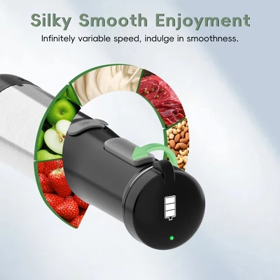 WHALL Cordless Hand Blender, 5-in-1 Immersion Blender With 2000mAh Battery, Beaker, Chopper, Whisk, Milk Frother, BPA-Free, Dishwasher Safe 3 WHALL Cordless Hand Blender, 5-in-1 Immersion Blender With 2000mAh Battery, Beaker, Chopper, Whisk, Milk Frother, BPA-Free, Dishwasher Safe - Image 3