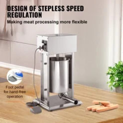 VEVOR Electric Stuffer, 15L Large Capacity, 260W Vertical Sausage Stuffer With Speed Stepless, 304 Stainless Steel Sausage Machine, Silver 11 VEVOR Electric Stuffer, 15L Large Capacity, 260W Vertical Sausage Stuffer With Speed Stepless, 304 Stainless Steel Sausage Machine, Silver -Kitchen Appliances GUEST 73d99ff4 62a0 466a ba5e 0fdcc4d677ba