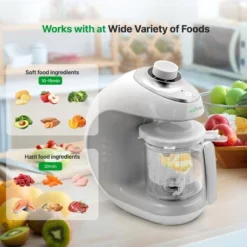 NutriChef 2-in-1 Digital Baby Food Maker & Steam Cooker (PKBFB18) - Modern Kitchen Style -Kitchen Appliances GUEST 740f1aa7 96a3 4bef bd03 601d40ce84e7