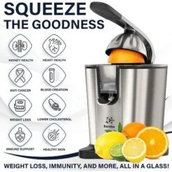 Eurolux 300W Citrus Juicer Power Pro– Stainless Steel, Quiet, Dishwasher Safe, Anti-drip Spout -Kitchen Appliances GUEST 74406371 4268 41ff 9767 b98e85dbc180