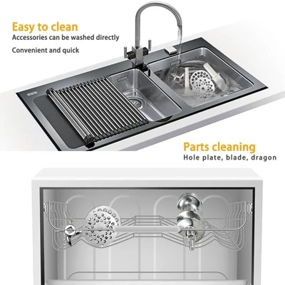 Commercial Heavy Duty Meat Grinder, Electric Meat Grinder With 1 Sausage Tubes, 2 Blades, 2 Plates, Meat Grinder Max Yield For Home Kitchen Use 2 Commercial Heavy Duty Meat Grinder, Electric Meat Grinder With 1 Sausage Tubes, 2 Blades, 2 Plates, Meat Grinder Max Yield For Home Kitchen Use - Image 2