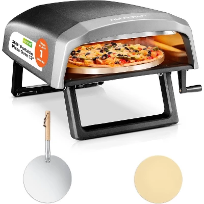 NutriChef 360° Portable Pizza Oven With Rotating Stone (NCPIZRT44.5) - Black 7 NutriChef 360° Portable Pizza Oven With Rotating Stone (NCPIZRT44.5) - Black - Image 7