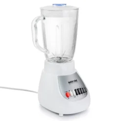 Better Chef 10-Speed 350 Watt 42 Ounce Glass Jar Blender In White/Silver