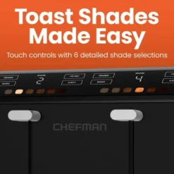 Chefman Smart Touch Digital Toaster With 6 Touchscreen Shade Settings – Black -Kitchen Appliances GUEST 76e62ed0 6c80 4653 9b61 78c4871de422