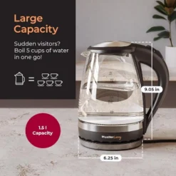 MuellerLiving Electric Kettle - SpeedBoil Tea Kettle Water Boiler With Automatic Shutoff 9 MuellerLiving Electric Kettle - SpeedBoil Tea Kettle Water Boiler With Automatic Shutoff -Kitchen Appliances GUEST 76f2f653 7504 49eb 927b f1f4ba81a2c9