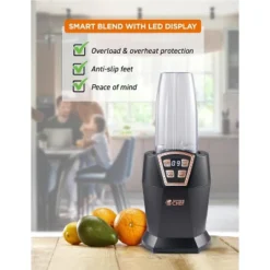 COMMERCIAL CHEF Personal Blender With 3 Modes, 6 Stainless Steel Blades, LED Display -Kitchen Appliances GUEST 771ea3cf 3426 4d53 b79d 5552f320de48