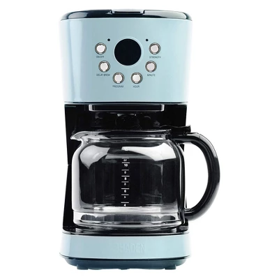 Haden Coffee Machine, 12 Cup Drip Coffee Maker Bundled With Heritage 1.7 Liter Stainless Steel Electric Kettle, Turquoise & Chrome 1 Haden Coffee Machine, 12 Cup Drip Coffee Maker Bundled With Heritage 1.7 Liter Stainless Steel Electric Kettle, Turquoise & Chrome