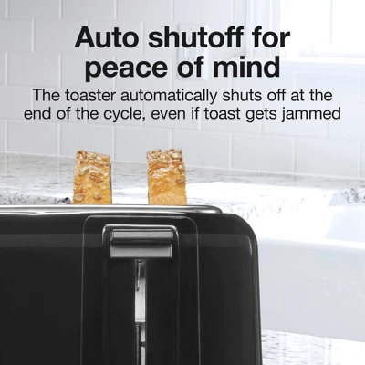 Proctor Silex Four Slice Toaster - Black: 1300W, Bagel & Toast Functions, Plastic, 1-Year Warranty 5 Proctor Silex Four Slice Toaster - Black: 1300W, Bagel & Toast Functions, Plastic, 1-Year Warranty - Image 5