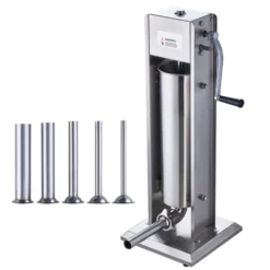 VEVOR Manual Sausage Stuffer, 7 L / 15 LBS Vertical Sausage Machine, Dual-Speed Meat Stuffer, Made Of Food-Grade 304 Stainless Steel, Silver -Kitchen Appliances GUEST 79cbf198 ae8a 470c b692 6083219c3bed