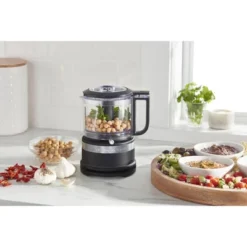 KitchenAid 3.5-Cup Food Chopper - Black Matte: 2 Speeds, Stainless Steel Blades, Dishwasher-Safe Parts, 240 Watts -Kitchen Appliances GUEST 7a894d1c 1dec 4ef1 9e9a b070f4a042a1