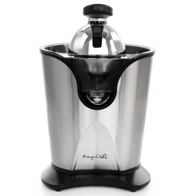MegaChef Stainless Steel Electric Citrus Juicer: 160W Silver Appliance, Dishwasher-Safe Parts, Juicer On Sale 10 MegaChef Stainless Steel Electric Citrus Juicer: 160W Silver Appliance, Dishwasher-Safe Parts, Juicer On Sale - Image 10