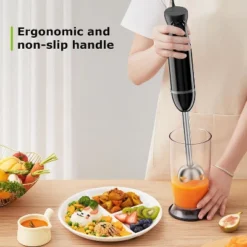 Bonsenkitchen Hand Blender, 2-Speed Immersion Blender With Stainless Steel Blades For Soup, Smoothies, Puree, Baby Food, Portable Stick Mixer 12 Bonsenkitchen Hand Blender, 2-Speed Immersion Blender With Stainless Steel Blades For Soup, Smoothies, Puree, Baby Food, Portable Stick Mixer -Kitchen Appliances GUEST 7b7f8d77 2d05 4d9a 8ac8 0d351cad20c3