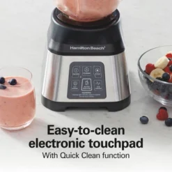 Hamilton Beach Smoothie Smart Electronic Blender 40 Oz. Glass Jar Auto Smoothie Program 56208: 850W, 3 Speeds, Dishwasher-Safe -Kitchen Appliances GUEST 7c522f85 9b11 4b27 87ea cb876607c983