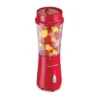 Hamilton Beach SingleServe Blender 51101RV: Personal Blender, 14 Oz Capacity, 175W, Dishwasher-Safe, Red