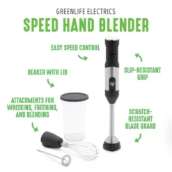 GreenLife Variable Speed Hand Blender -Kitchen Appliances GUEST 7daff345 c792 4d48 b6cf a00ad51151e3