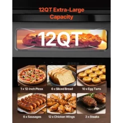 VEVOR Electric Pizza Oven, Smart Pizzas Maker Indoor With 5 Preset, 12-Inch Countertop Pizza Cooker W/ Touch Srceen, 750℉ Max Temp, Silver&Grey 10 VEVOR Electric Pizza Oven, Smart Pizzas Maker Indoor With 5 Preset, 12-Inch Countertop Pizza Cooker W/ Touch Srceen, 750℉ Max Temp, Silver&Grey -Kitchen Appliances GUEST 7e40df5d f6ff 4bbf b677 e2c88fa936f4