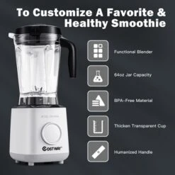 Costway 1500W Countertop Smoothies Blender 10 Speed W/ 6 Pre-Setting Programs -Kitchen Appliances GUEST 7ed5f22c af4a 46af a55b 83998460c6b5