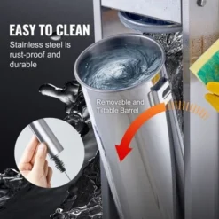 VEVOR Manual Sausage Stuffer, 7 L / 15 LBS Vertical Sausage Machine, Dual-Speed Meat Stuffer, Made Of Food-Grade 304 Stainless Steel, Silver -Kitchen Appliances GUEST 7f033b0a aab5 4146 a0ed 6a7e29c26b9e