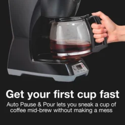 Proctor-Silex 12 Cup Programmable Coffee Maker - 43672PS: Drip, Electric, Dishwasher-Safe, 900W, Black, Basket Filter -Kitchen Appliances GUEST 7f67688b b97c 4555 acae 821d4f632901