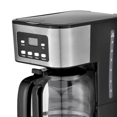 Brentwood 12-Cup Digital Coffee Maker In Black 2 Brentwood 12-Cup Digital Coffee Maker In Black - Image 2