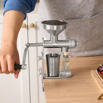 VEVOR Manual Oil Press Machine, Stainless Steel Oil Extractor Machine, Detachable Oil Presser For Effortless Cleaning, Household Oil Expeller 1 VEVOR Manual Oil Press Machine, Stainless Steel Oil Extractor Machine, Detachable Oil Presser For Effortless Cleaning, Household Oil Expeller
